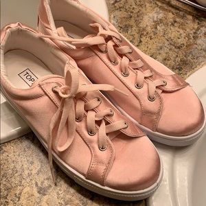 Top Shop Satin Pink Sneakers. size 36
